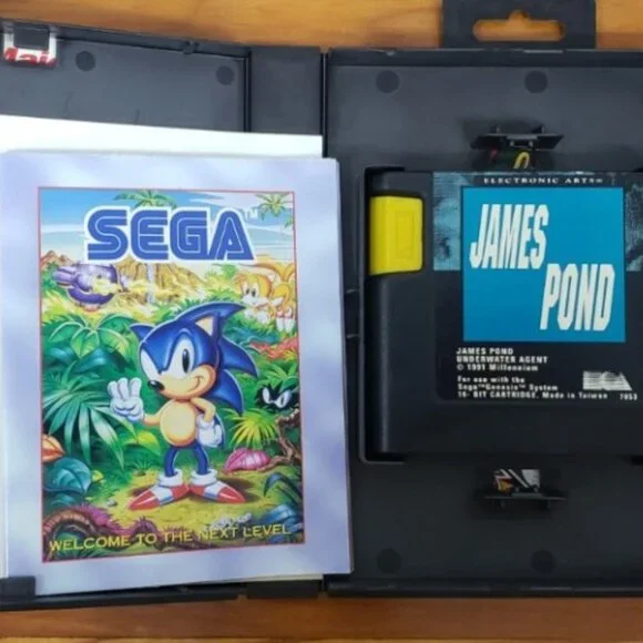 VINTAGE SEGA GENESIS JAMES POND UNDERWATER AGENT GAME 1991 - Picture 4 of 6